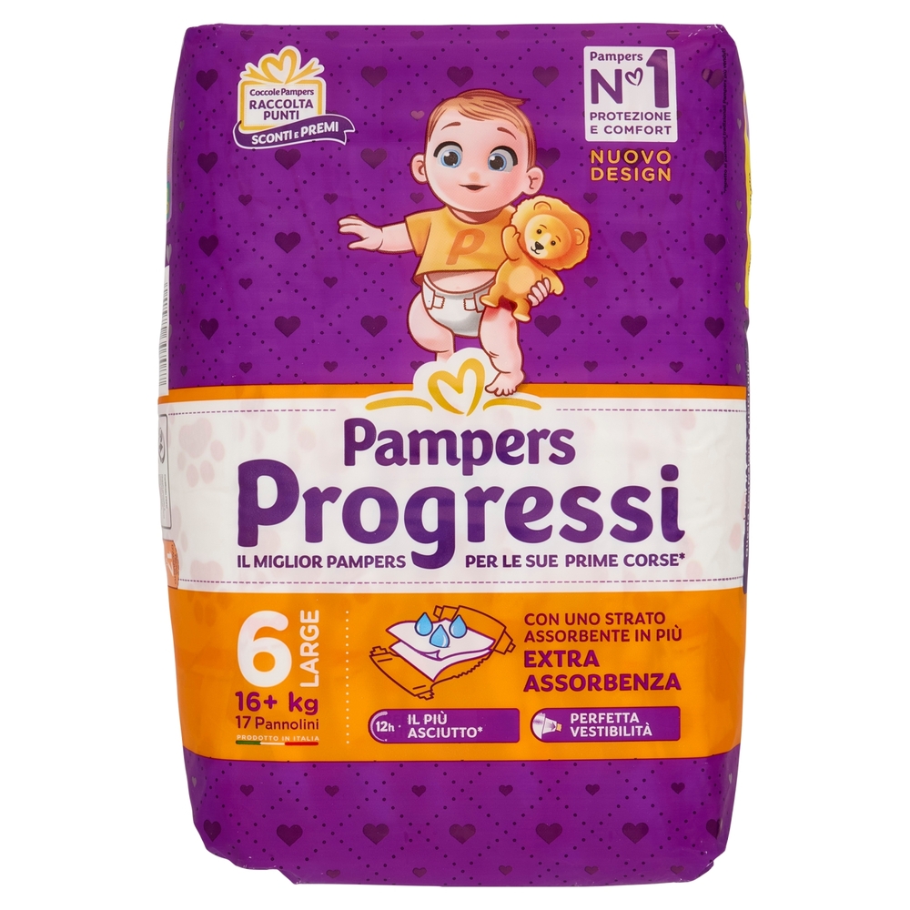 Pampers Progressi XL 17 pz